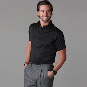Collars & Co Black Polo sz L